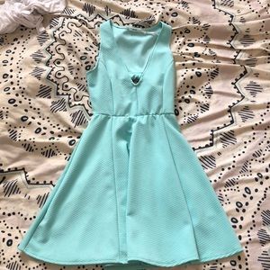 Urban outfitters mint cut out back dress